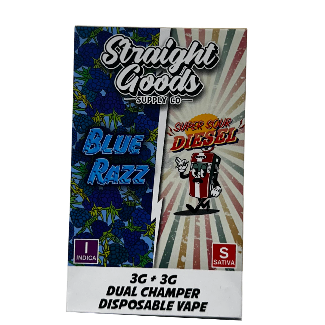 Straight Goods - Blue Razz  + Super Sour Diesel Vape Pen - 6g - Straight Goods Main Image