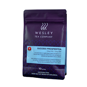 Wesley Tea Co. - 20mg 1:1 CBD to THC Success Prosperitea - 10-Pack - Wesley Tea Co.