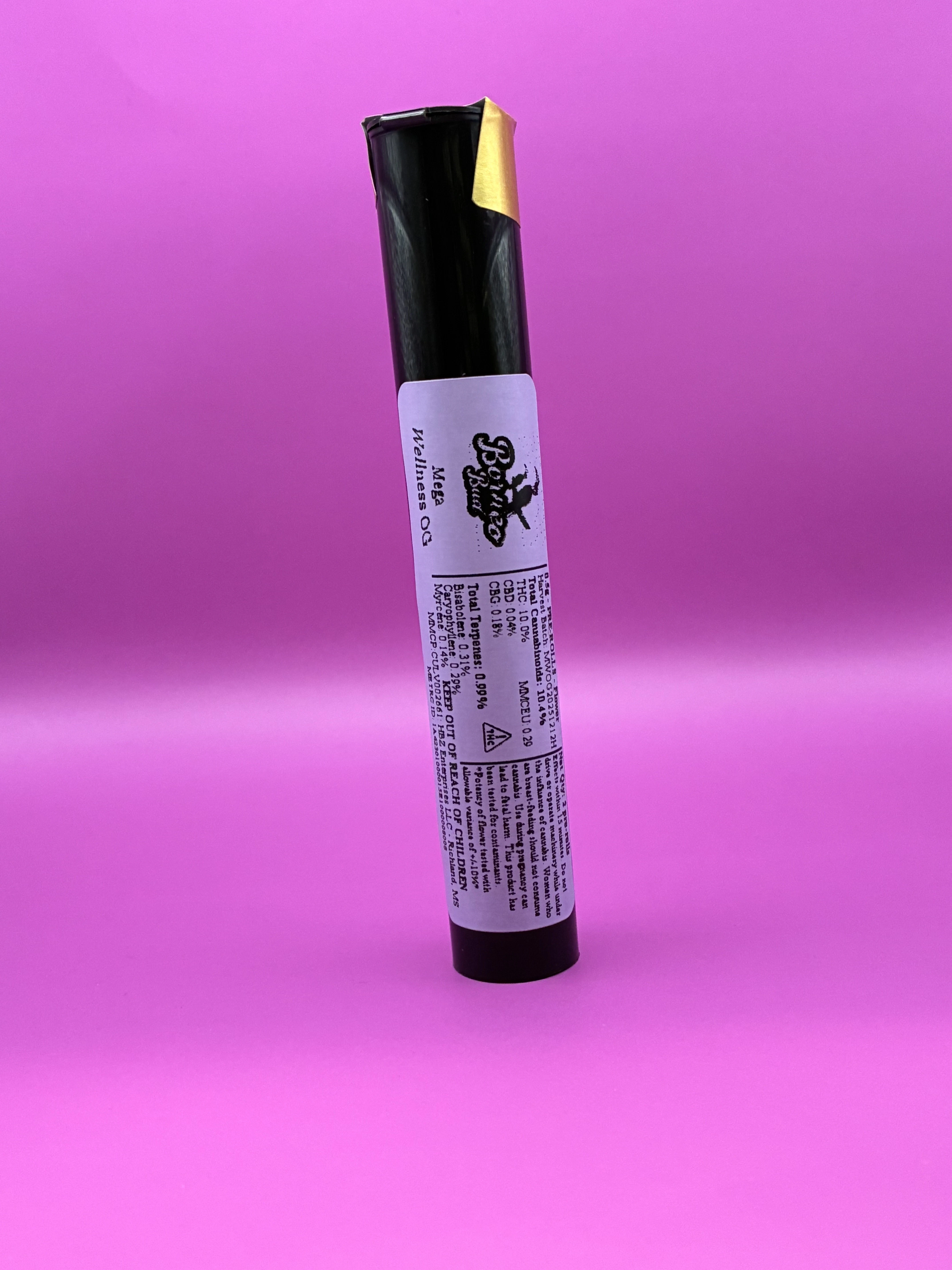 Borneo Bud - Borneo Bud - Mega Wellness OG - PreRoll 0.5g x 2 Main Image