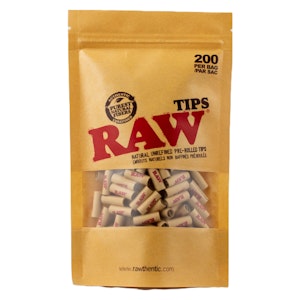 RAW - RAW Accessories - Pre-Rolled Tips (200x) bag