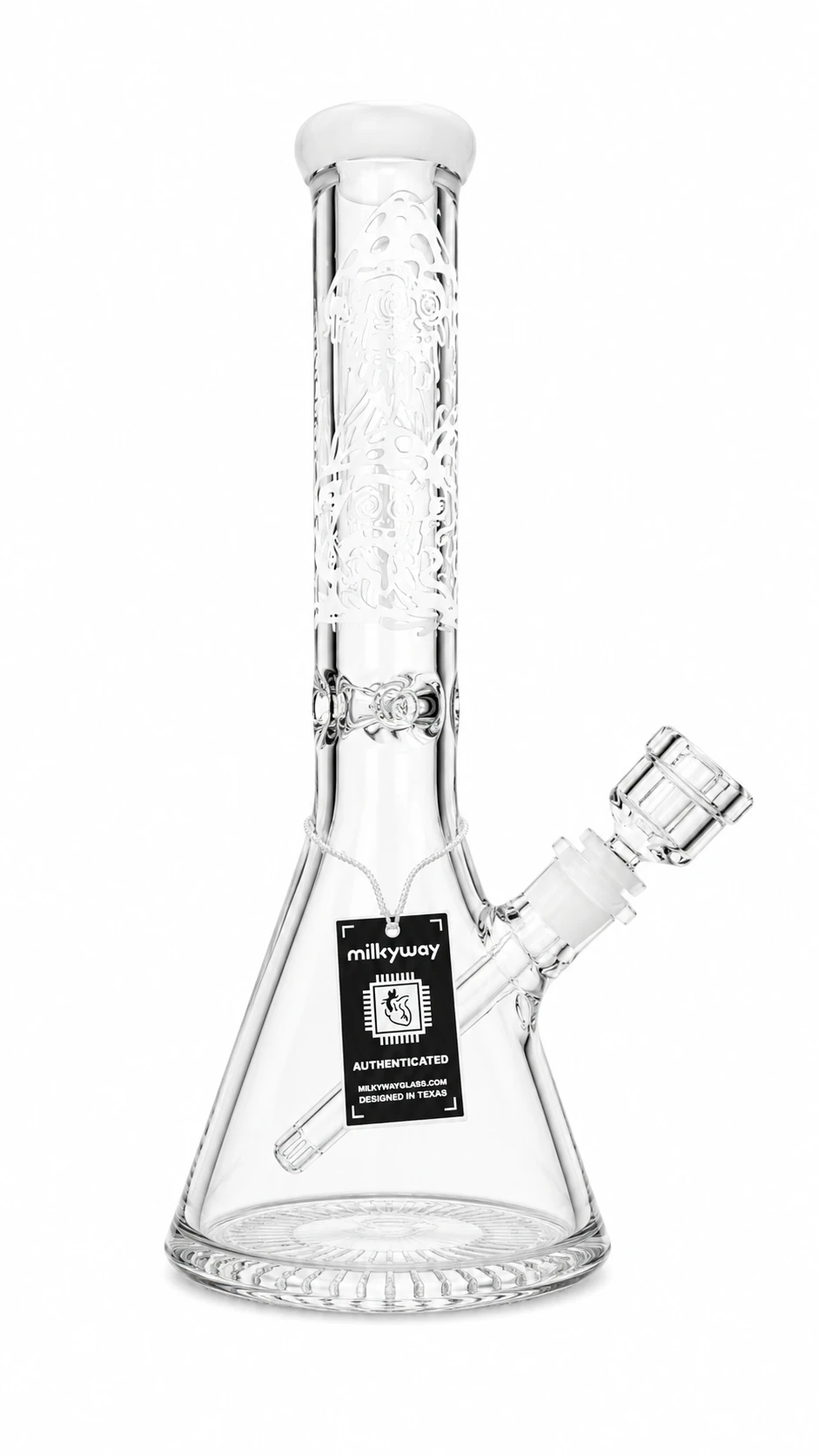 Milkyway - 14” Mushroom town collins perc beaker bong - Milkyway Main Image
