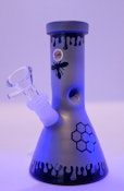 6" FROSTED COOL COLOR MINI BEAKER WATER PIPE