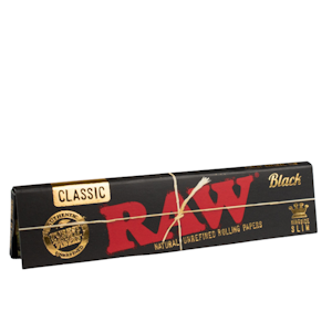 RAW - Raw Rolling Papers - Black - King Size Slim