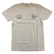 Ivory T-Shirt "Its About Life Tee" - Small - MDBX Apparel