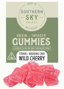 Southern Sky Brands - Wild Cherry Wedding Cake Rosin Gummies 100mg