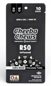 Cheeba Chews - Cheeba Chews - Chocolate Taffy RSO Indica - 100mg Main Image