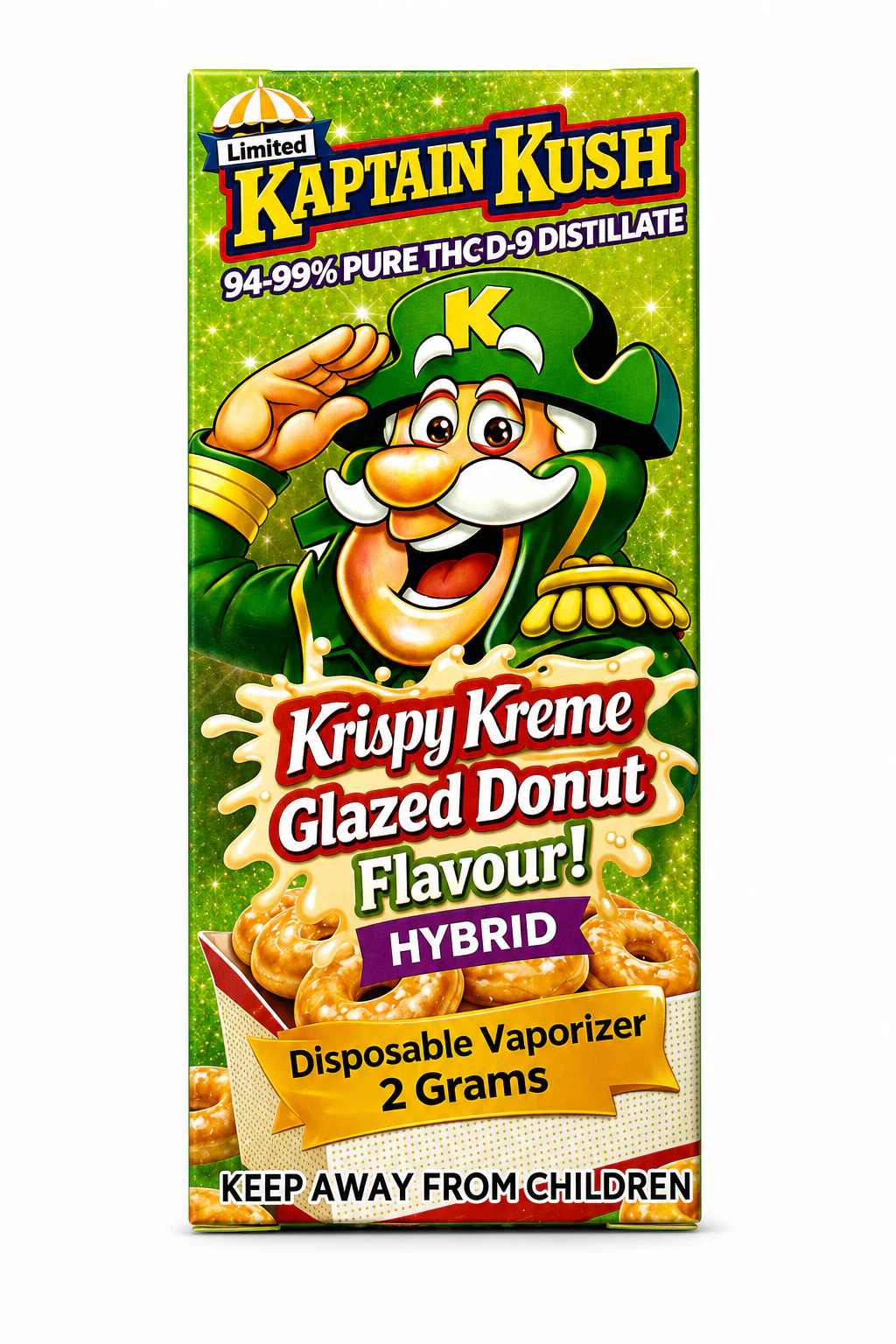 Kaptain Kush - Krispy Kreme Vape Pen - 2g - Kaptain Kush Main Image