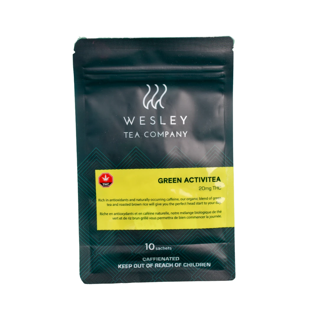 Wesley Tea Co. - THC Green Activitea 10x20mg - Wesley Tea Co. Main Image