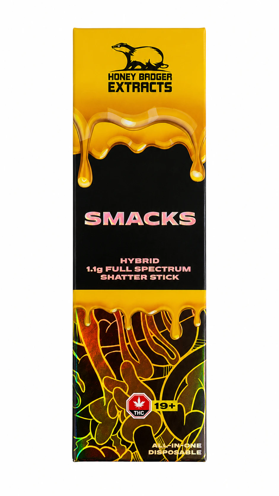 Honey Badger - Smacks Vape Pen - 1.1g - Honey Badger Main Image