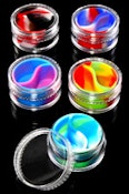 7ml Plastic Jar with Multicolor Silicone Insert