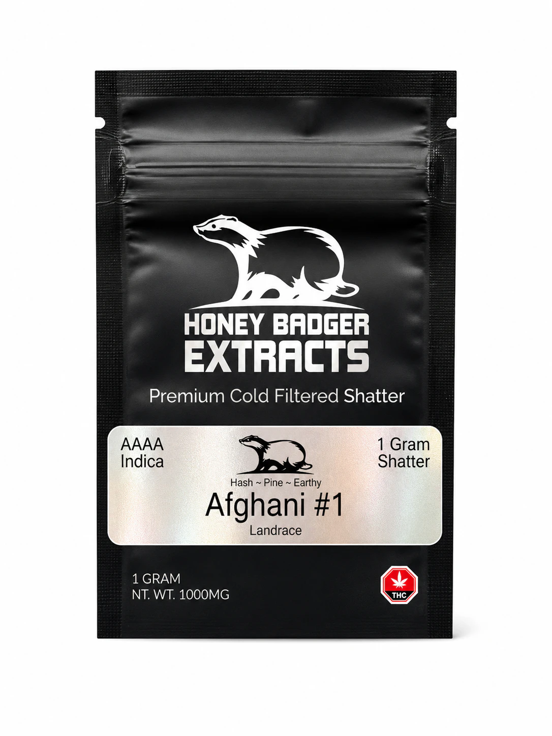Honey Badger - Afghani Shatter - 1g - Honey Badger Main Image