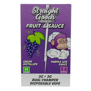 Straight Goods - Grape Distillate + Purple Ape Sauce Vape Pen - 6g - Straight Goods