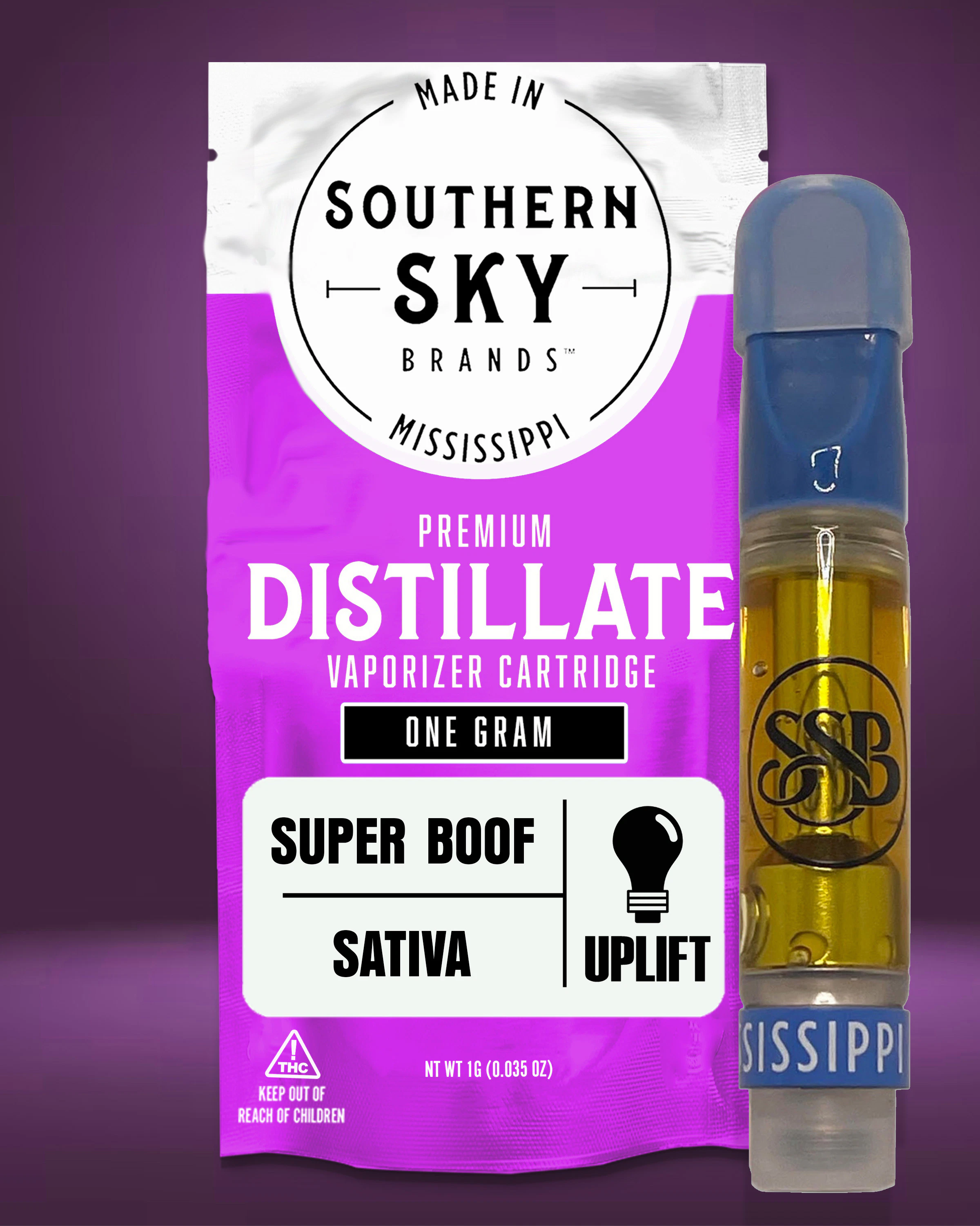 Southern Sky Brands - Superboof Vape Cart - 1g Main Image