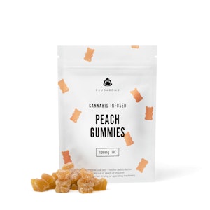 Buudabomb - Peach Gummies - 100mg - Buuda Bomb