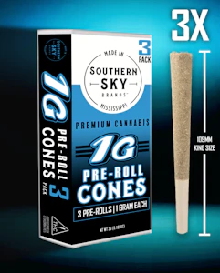 Southern Sky Brands - Gorilla Breath 1g Pre Roll 3 Pack