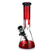 10"  5mm Red Drip Crown Beaker - Marley