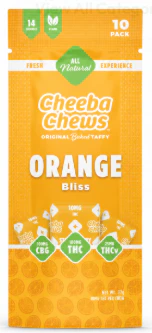 Cheeba Chews - Cheeba Chews - 4:4:1 Orange Fruit Bursts - 100mg Main Image