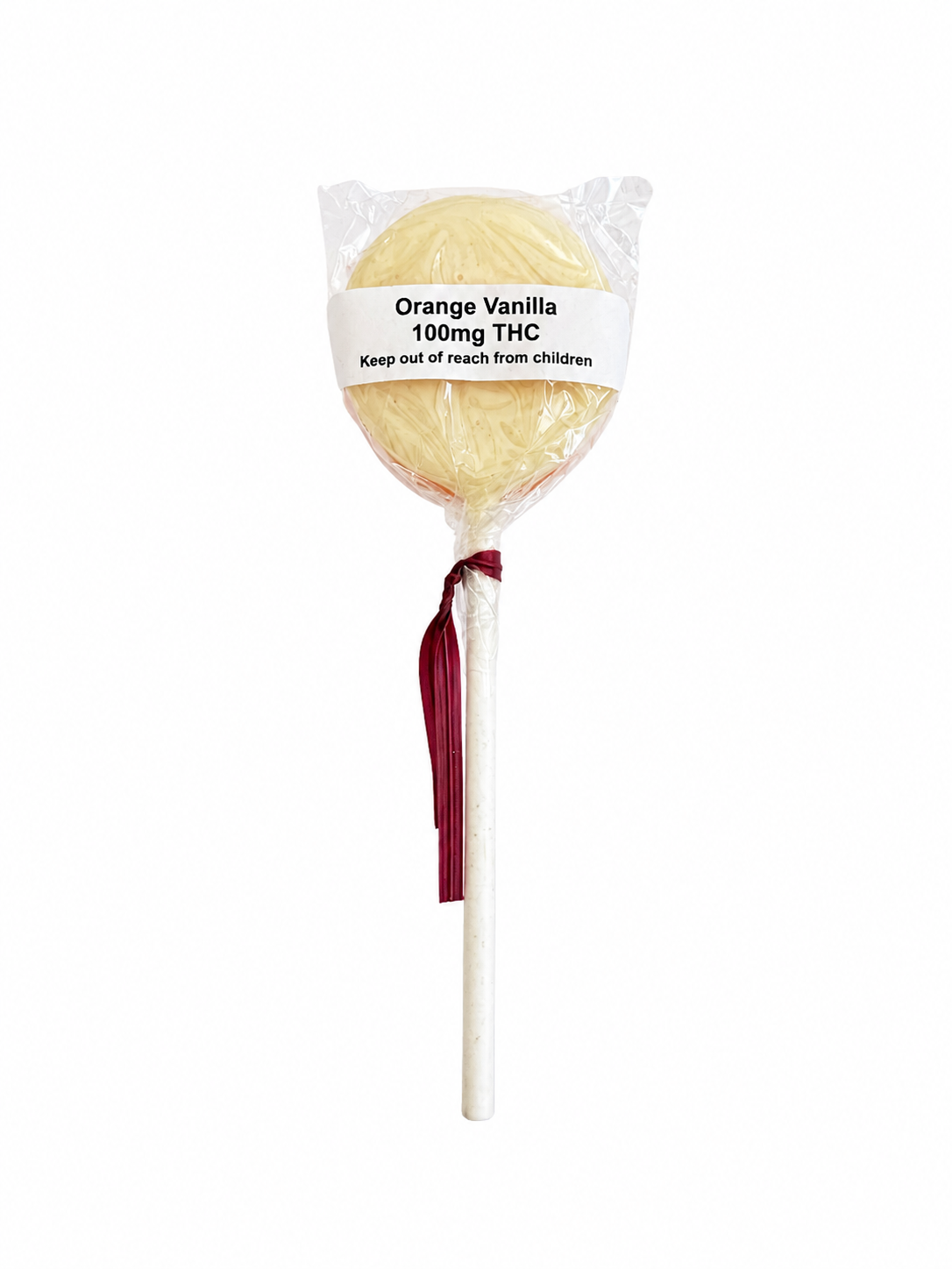 Orange Vanilla Lollipop - 100mg - Choice Edibles