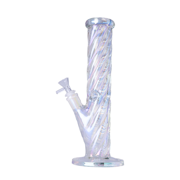 12" Iridescent - Human Grade Twisted Tube Bong - Arsenal