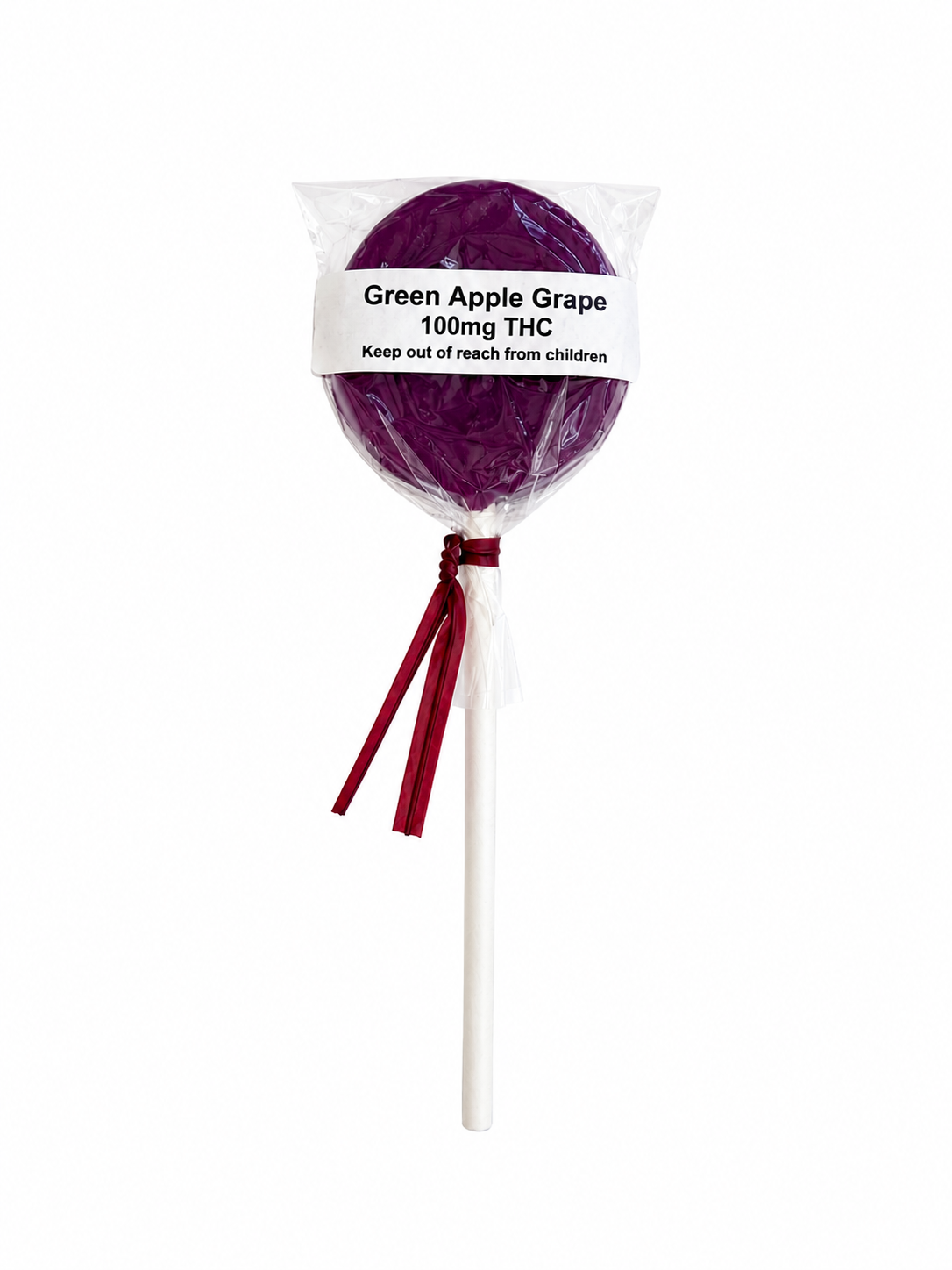 Green Apple Grape Lollipop - 100mg - Choice Edibles