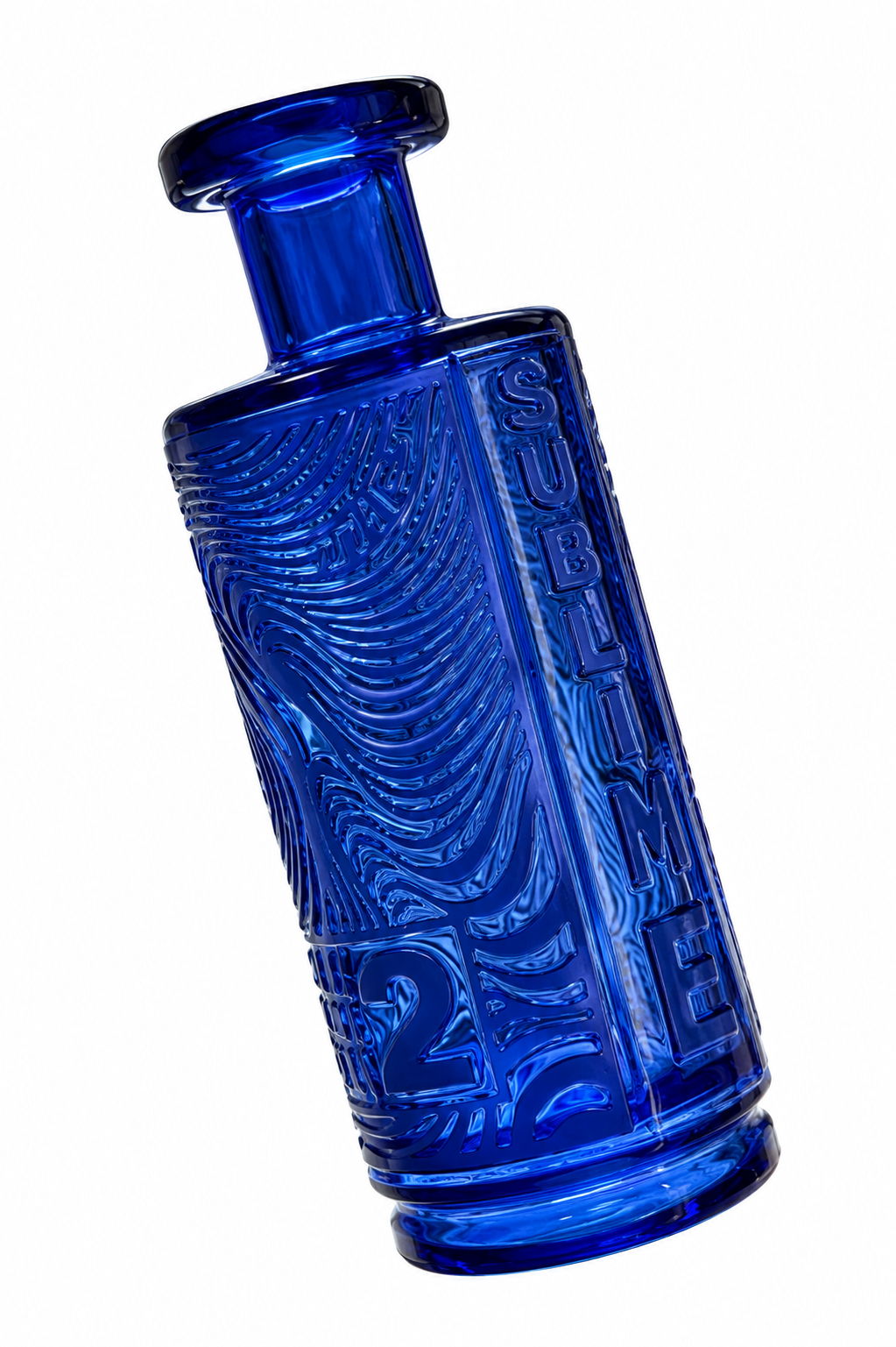 Blue The Sublime Wet Puffco Peak Attachment - Milkyway