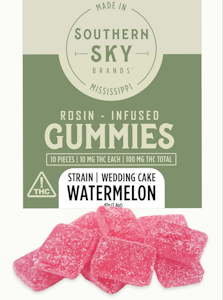 Southern Sky Brands - Watermelon Wedding Cake Rosin Gummies 100mg