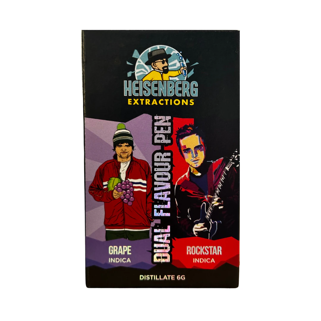 Heisenberg - Grape + Rockstar Vape Pen - 6g - Heisenberg Duel Chamber Main Image