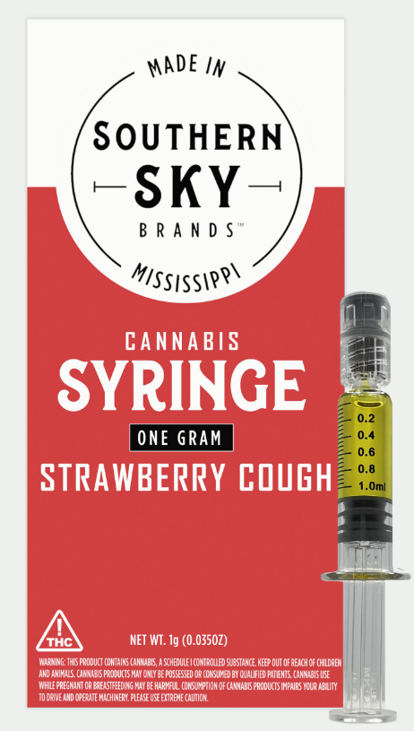 Strawberry Cough Syringe - 1g - Southern Sky Wellness Dis...