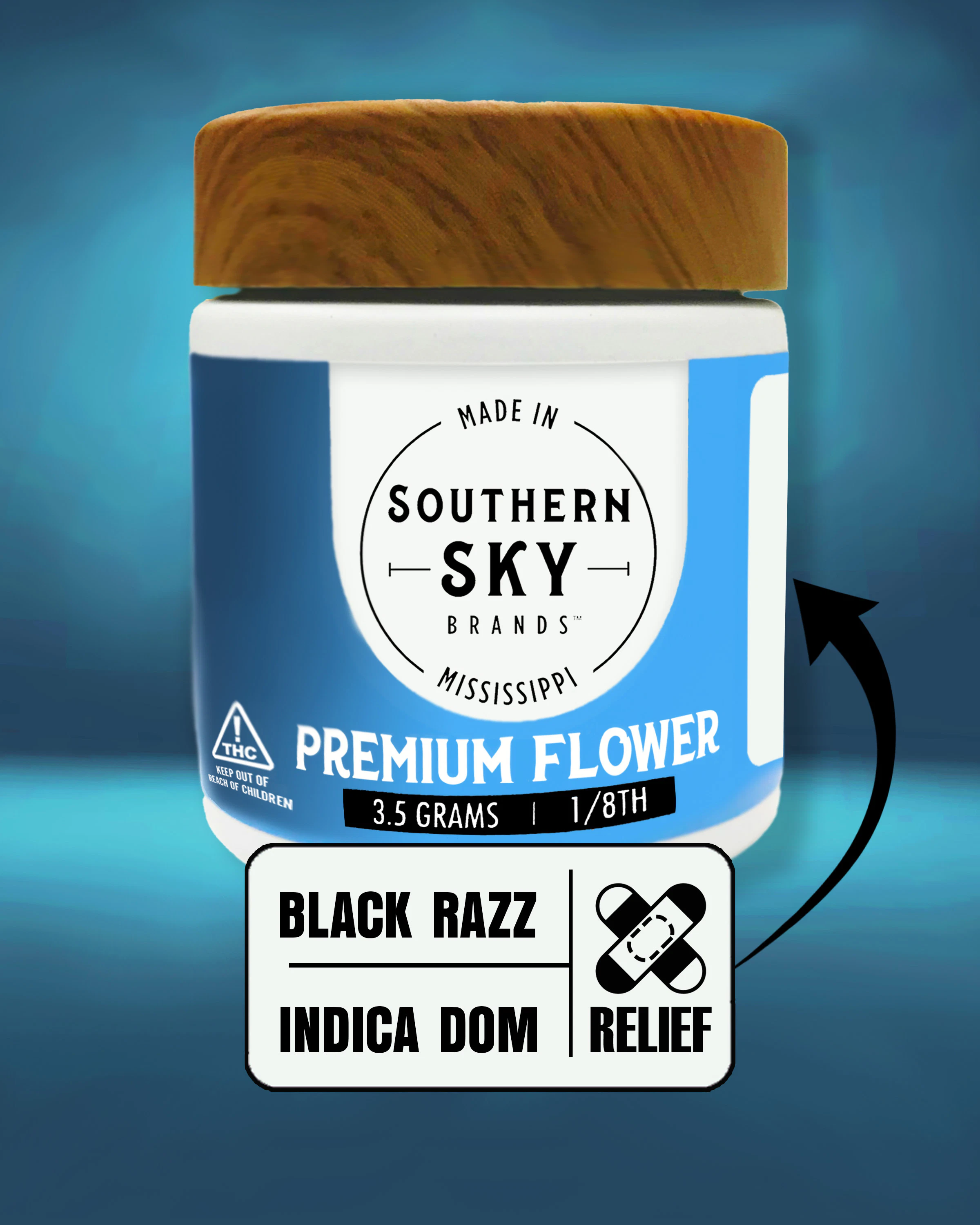 Southern Sky Brands - Black Razz - 3.5g Main Image
