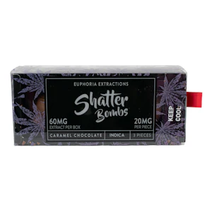 Euphoria Extracts - Indica Caramel Shatter Bombs - 60mg - Euphoria Extracts