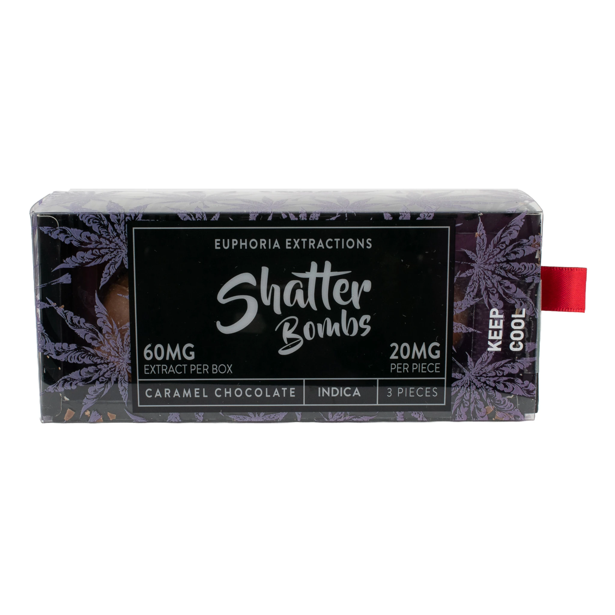 Euphoria Extracts - Indica Caramel Shatter Bombs - 60mg - Euphoria Extracts Main Image