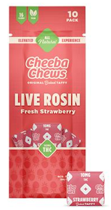 Stash House - Cheeba Chews - Strawberry Live Rosin Taffy - 100mg