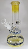 10" CUSTOM DOUBLE BUBBLE BONG WITH MARBLE OR MUSHROOM