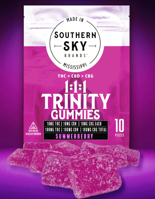 Southern Sky Brands - Summerberry Trinity Gummies - 1:1:1 - 100mg Main Image
