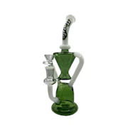 10" Green Goblet Glass Rig - Haute