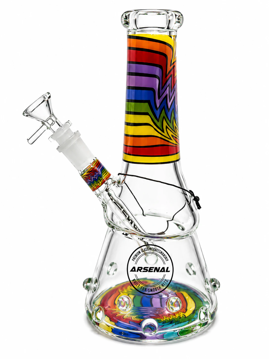 Arsenal - Arsenal - 8" iridescent drop glass Bong Main Image