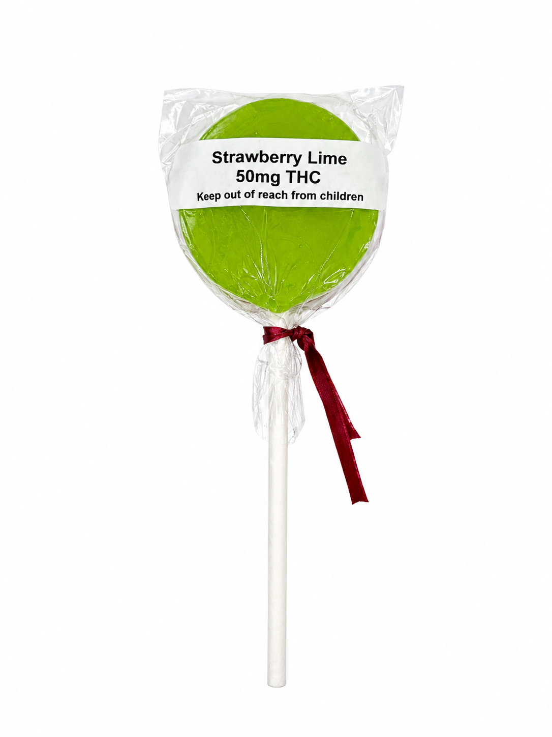 Strawberry Lime Lollipop - 50mg - Choice Edibles