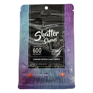 Euphoria Extracts - Indica Shatter Chews - 600mg - Euphoria Exctracts