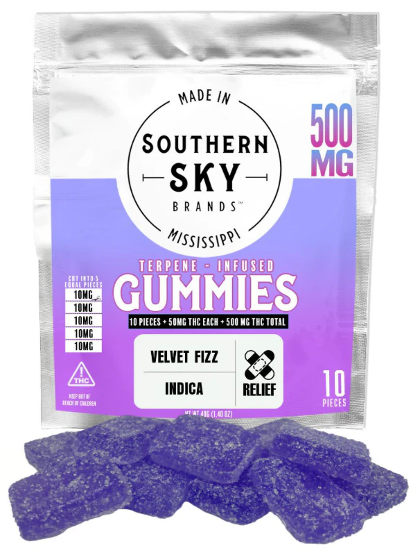 Southern Sky Brands - Velvet Fizz Gummies - 1000mg Main Image
