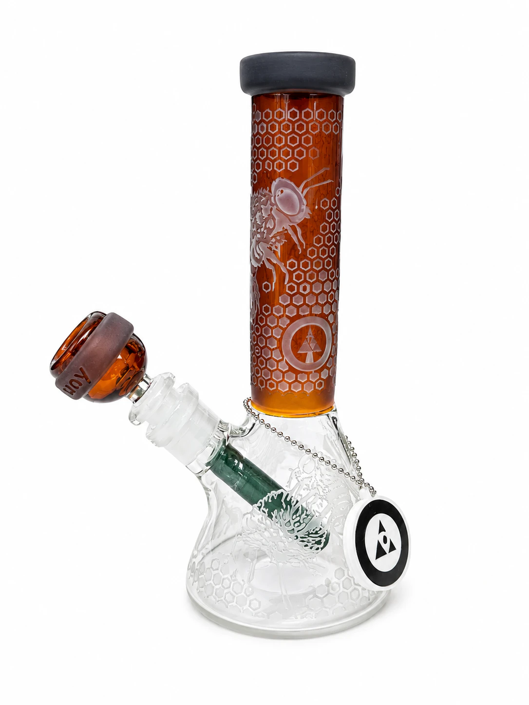 Milkyway - 8" Amber Mini Apiary Bong - Milkyway Main Image