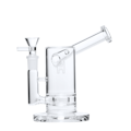 6" 14mm Clear Sidecar Bubbler - Human Grade