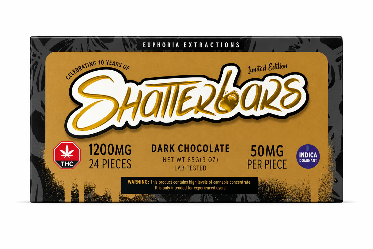 Euphoria Extracts - Vegan Dark Chocolate - Indica - 1200mg - Euphoria Extracts Main Image