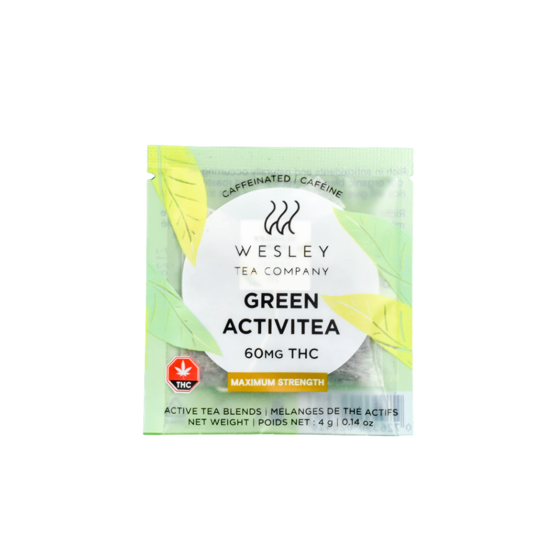 Wesley Tea Co. - THC Green Activitea Max Strength Single 60mg - Wesley Tea Co. Main Image