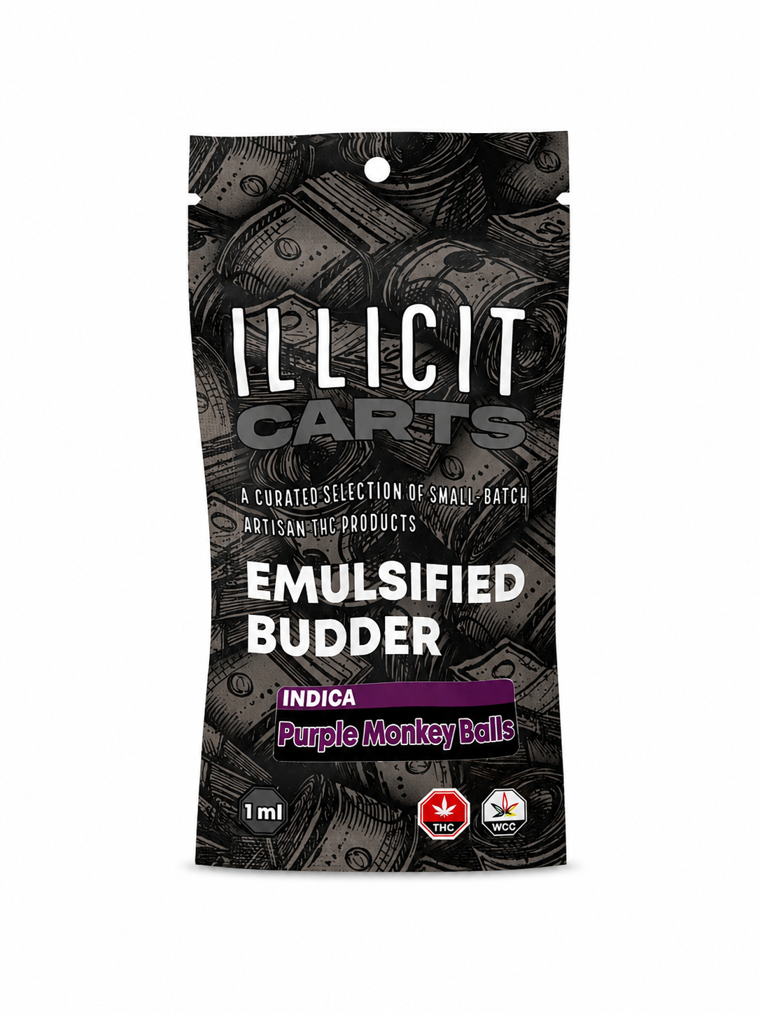 Purple Monkey Balls Emulsifed Budder - Indica - 1g - Illicit.