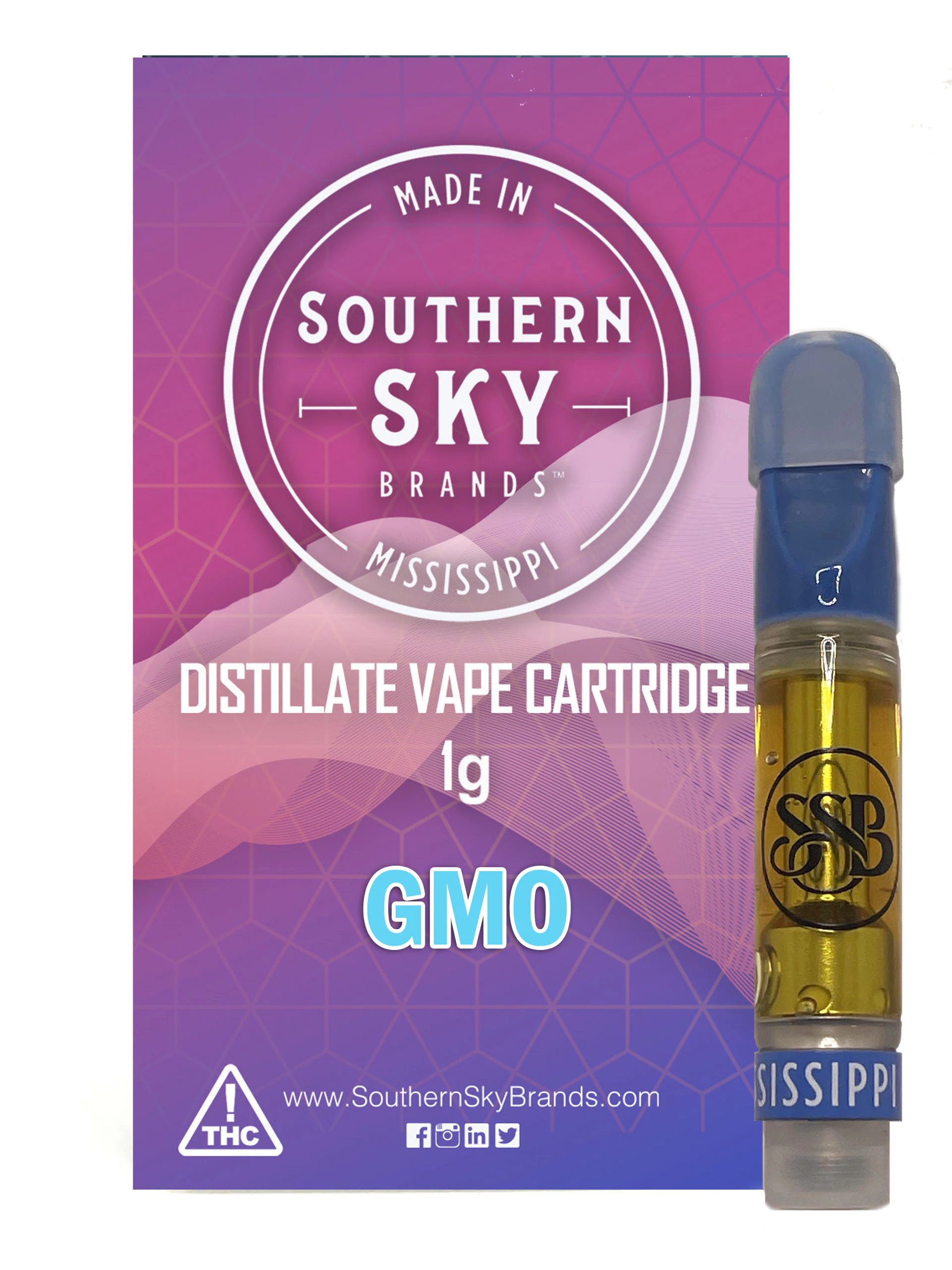 Southern Sky Brands - GMO THC Vape - 1g Main Image