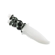 Combat Knife Dab Tool - Black/White - Hemper