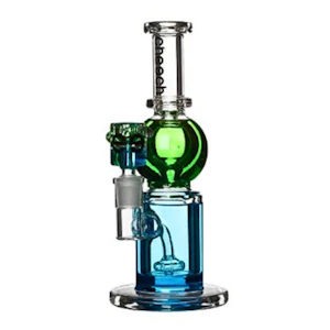 Cheech - 9" Green/Blue with Perc Bong - Cheech