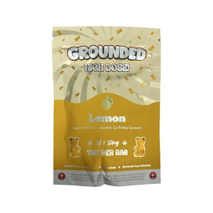 Grounded High Dose - Lemon Gummies - 500mg - Grounded High Dose