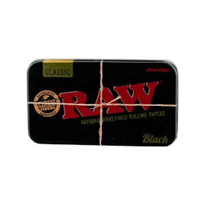 RAW - Metal Tin Case - Black - RAW