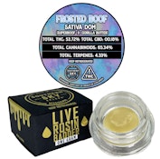 Frosted Boof Live Rosin Concentrate Jar - 1g
